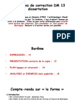 Indications de Correction DM 13 Dissertation PDF