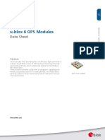 U-Blox 6 GPS Modules: Data Sheet