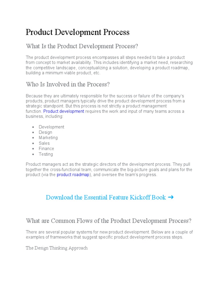 Product Development Process | PDF | New Product Development | Cognition