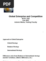 Global Enterprise and Competition: 66.511.202 Fall 2007 Ashwin Mehta, Visiting Faculty