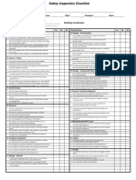 HSE - Safety Checklist