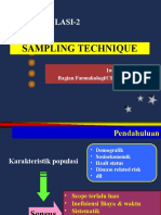 Populasi-2: Sampling Technique