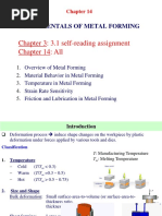 10 - Fundamentals of Metal Forming (Chapter 14)