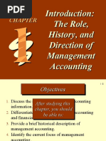 The Role, History, and Direction of Management Accounting