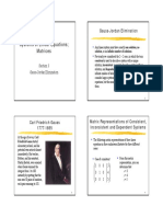 Systems of Linear Equations Matrices: Gauss-Jordan Elimination