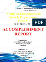 Youth For Environment in Schools Organization (YES-O) : Accomplishment