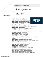 Agenda Mars 2011