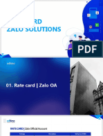 Rate Card Zalo Solutions