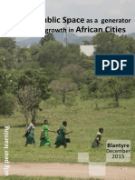 Public Space As A Generator of Growth in African Cities