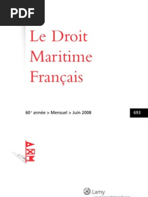 Le Droit Maritime Francaispdf906 Loi France - 