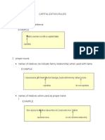 Capitalization Rules Capitalize 1. The First Word of A Sentence Example