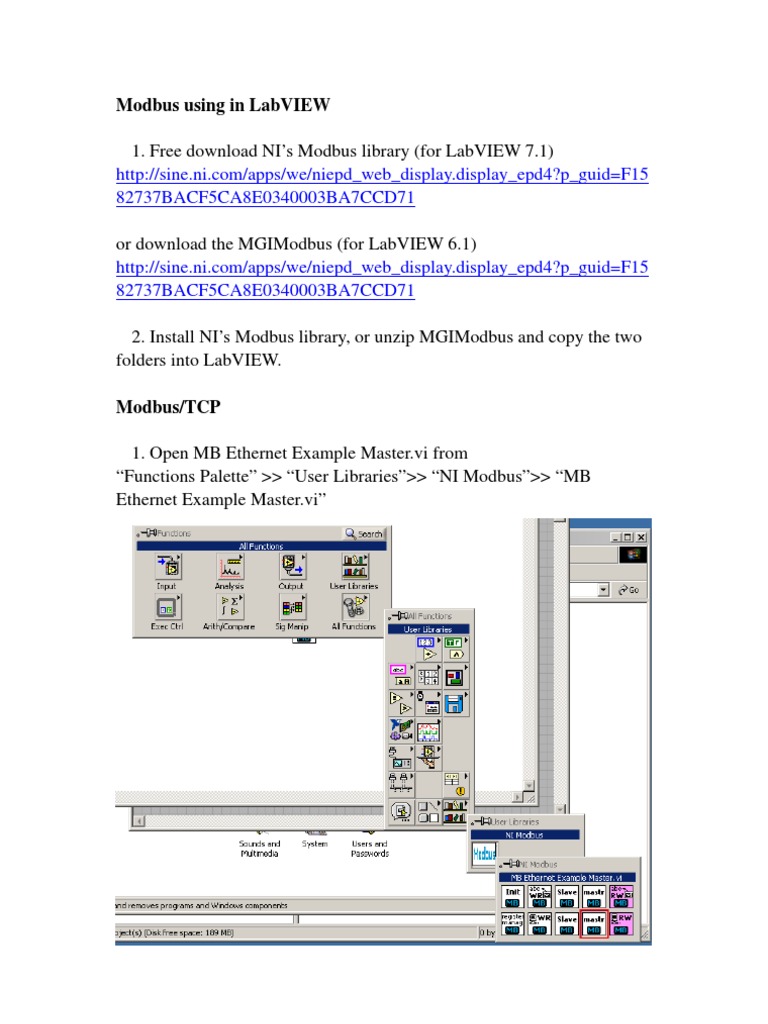 Labview Modbus Eng | PDF | Art | Computers