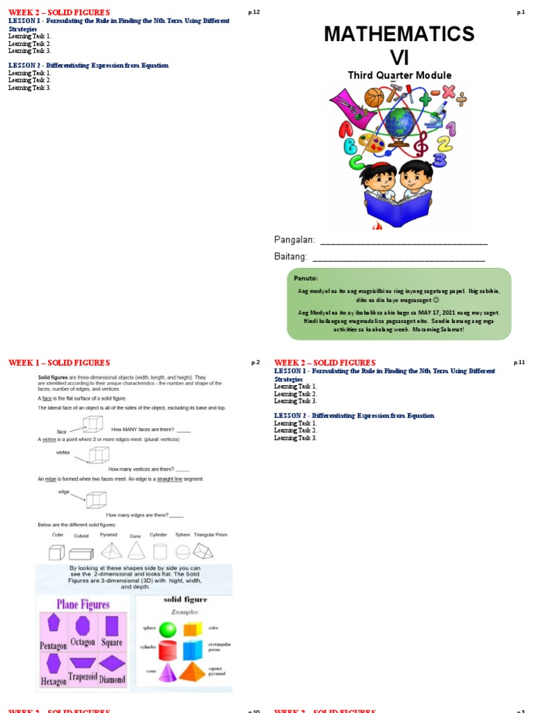 Blank Answer Sheet | PDF | Equations | Mathematical Objects