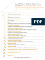 Master Management de Lenvironnement Et Du Developpement Durable