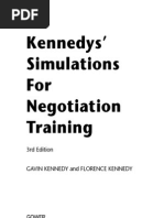 Kennedys' Simulations For Negotiation Training: 3Rd Edition Gavin Kennedy and Florence Kennedy