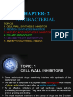 Antibacterial: Topics: 1. Cell Wall Synthesis Inhibitor