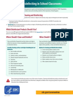 The Difference Between Cleaning and Disinfecting: CDC - Gov/coronavirus