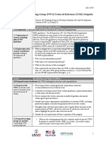 Draft Technical Working Group (TWG) Terms of Reference (TOR) Template