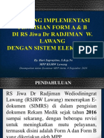 Materi Hari SHARING IMPLEMENTASI PENGISIAN FORM A & B RSJRW 2