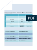 Complete The Chart With Information About Yourself