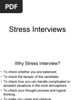 A Stress Interview