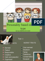 Personality Based On Blood Type 2
