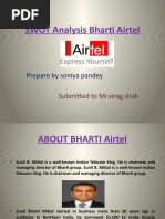 Download SWOT Analysis Bharti Airtel PPT by semin_sam SN50192017 doc pdf