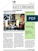 Democracy & Progress: DPP Wins Three Seats in January's Legislative By-Election