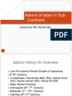 Origin and Advent of Islam in Sub-Continent