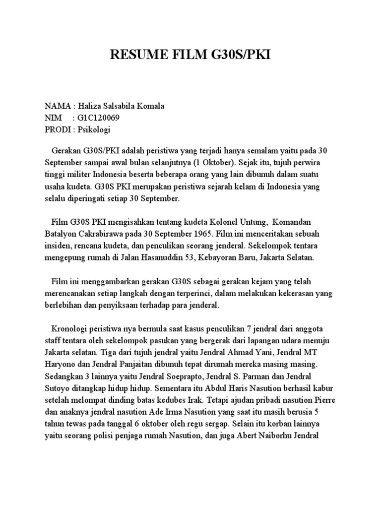 Resume Film G30spki PDF