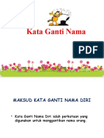 Kata Ganti Nama Diri Ketiga Tahun 2