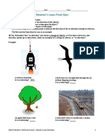 Newton's Laws Final Quiz