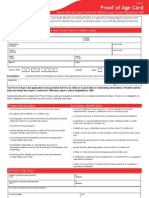 Proof of Age Card Form