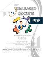 100 Preguntas Simulacro Concurso Docente