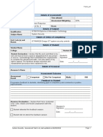 Assessment I - System Security