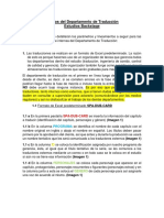 Parámetros Internos Del Departamento de Traducción ACTUALIZADO