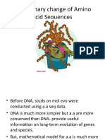 Evolutionary Change of Amino Acid Sequences