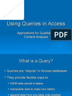 QCA6Using Queries in Access