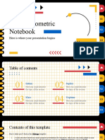 Writic Geometric Notebook: Here Is Where Your Presentation Begins