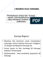 Analisis Regresi Dua Variabel