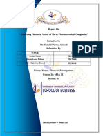 Report On " Analyzing Financial Status of Three Pharmaceutical Companies"
