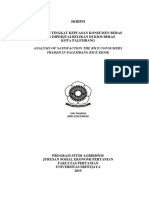 Skripsi: Analysis of Satisfaction The Rice Consumers Traded in Palembang Rice Kiosk