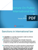 Online Lecture On Public International Law: Icfai