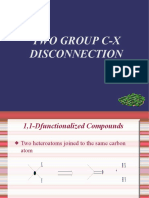 Two Group C-X Disconnection