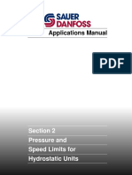 Applications Manual: Section 2 Pressure and Speed Limits For Hydrostatic Units
