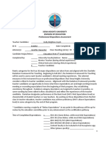 Professional Dispositions Assessment 5