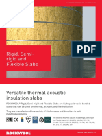 Rigid, Semi-Rigid and Flexible Slabs: Versatile Thermal Acoustic Insulation Slabs