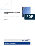 Detecon Opinion Paper Maßgeschneidert oder von der Stange? Grenzen und Möglichkeiten des Einsatzes von Standardsoftware in der Versicherungsbranche