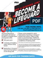 JaxParks Lifeguard Training 2021 Flyer