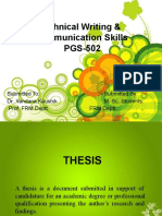Technical Writing & Communication Skills PGS-502